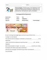 Vorschau - Arbeitsblätter - Supermarkt Lückentext mit Lösung - Seite 2