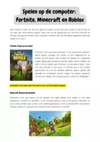 Voorbeeld - Begrijpende lezen: Spelen op de computer - Voorblad