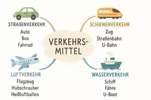 Vorschau - Arbeitsblätter - Arbeitsblätter zum Thema "Verkehrsmittel" + Lösung & MP3 + Mindmap + Infografik - Seite 2