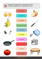 Vorschau - Arbeitsblätter - "Cocinar con amigos " + Grammatik: el presente continuo - Seite 1