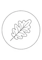 Vorschau - Mal- und Bastelvorlagen - runde Prickelbilder / Fensterbilder Thema Herbstblätter - Grundschule - Bastelvorlagen - Seite 2