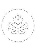 Vorschau - Mal- und Bastelvorlagen - runde Prickelbilder / Fensterbilder Thema Herbstblätter - Grundschule - Bastelvorlagen - Seite 3