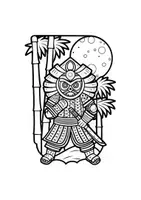 Vorschau - Mal- und Bastelvorlagen - Mandalas Thema Ninja - Grundschule - Bastelvorlagen - Seite 3