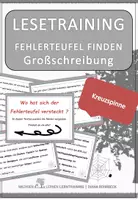 Vorschau - Fördermaterial/Inklusion - Kreuzspinne Spezial: Fehlerteufel Lesekarten Großschreibung - Deckblatt