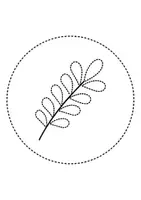 Vorschau - Mal- und Bastelvorlagen - runde Prickelbilder / Fensterbilder Thema Tannenzweige - Grundschule - Bastelvorlagen - Seite 2