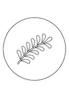 Vorschau - Mal- und Bastelvorlagen - runde Prickelbilder / Fensterbilder Thema Tannenzweige - Grundschule - Bastelvorlagen - Seite 3