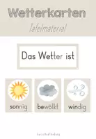 Vorschau - Präsentationen/Tafelbilder - Wetterkarten für den Tafelkalender - Deckblatt
