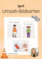 Vorschau - Poster - Bildkarte Umziehschild für den Sportunterricht - Seite 1