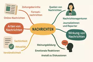 Vorschau - Arbeitsblätter - Arbeitsblätter zum Thema "Nachrichten" + Lösung & MP3 + Mindmap + Infografik - Seite 2