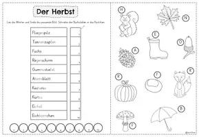 Vorschau - Arbeitsblätter - Herbst Mini-Lesespur | Kl. 1 + 2 - Seite 2