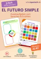 Vorschau - Arbeitsblätter - „El futuro simple“ Spanisch sprechen - Deckblatt