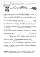 Vorschau - Arbeitsblätter - Lückentext „Krankheiten in München“ – HSU 3./4. Klasse (BAY) - Seite 1