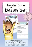 Vorschau - Arbeitsblätter - Klassenfahrt Regeln - Deckblatt