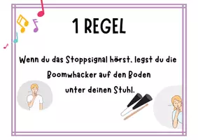 Vorschau - Poster - Regeln im Umgang mit Boomwhackern - Seite 1
