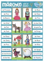 Aperçu - Cartes d'exercices - Allemand Deutsch Märchen Klammerkarten - Page 3