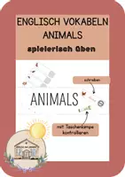 Vorschau - Stationenlernen - Englisch Vokabeln spielerisch üben - animals - Deckblatt
