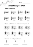 Vorschau - Arbeitsblätter - VORZEICHEN Musik Arbeitsblätter Notenlehre - Seite 2