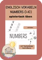 Vorschau - Stationenlernen - Englisch Vokabeln spielerisch üben - numbers (1-10) - Deckblatt