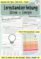 Vorschau - Arbeitsblätter - Lernstandserhebung I "Strom + Energie" I Kl. 3-5 - Deckblatt