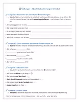 Vorschau - Arbeitsblätter - Adverbiale Bestimmungen (Ort & Zeit) - Seite 1