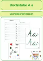 Vorschau - Arbeitsblätter - Ich lerne das Alphabet - Buchstabe A a - Deckblatt