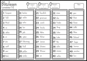 Vorschau - Arbeitsblätter - 3. Klasse: Blitzlesen_Lernwörter vom Deutsch-Sprach-Lese-Buch 3 (öbv) - Seite 2