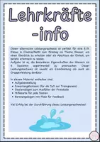 Vorschau - Stationenlernen - Alternativer Leistungsnachweis "Wasser" - Seite 1