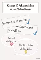 Vorschau - Poster - Kriterien & Reflexionshilfen Vorlesetheater - Tafelmaterial - Deckblatt