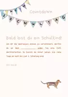Vorschau - Arbeitsblätter - Countdown bis zum Schulstart mit Dackelmotiv - Seite 3