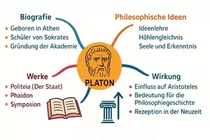 Vorschau - Arbeitsblätter - Arbeitsblätter zum Thema "Platon" + Lösung & MP3 + Mindmap + Infografik - Seite 2