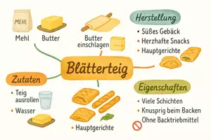 Vorschau - Arbeitsblätter - Arbeitsblätter zum Thema "Blätterteig" + Lösung & MP3 + Mindmap + Infografik - Seite 2