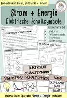 Vorschau - Arbeitsblätter - Elektrische Schaltsymbole + Bildkarten I Kl. 3-5 - Deckblatt