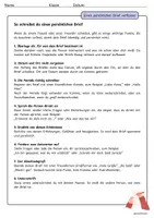 Vorschau - Arbeitsblätter - Einen persönlichen Brief verfassen (inkl. Musterlösung und Feedbackbogen) - Seite 1