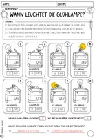 Vorschau - Arbeitsblätter - Experiment- "Wann leuchtet die Lampe?" - Seite 2