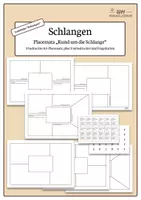 Vorschau - Arbeitsblätter - Lerntheke Schlangen - Schlangen-Placemat (Einstieg) - Deckblatt