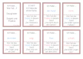 Vorschau - Spiele - Lesespiel Satzglieder - Seite 2