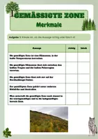 Vorschau - Arbeitsblätter - Gemäßigte Zone - Merkmale - Seite 3