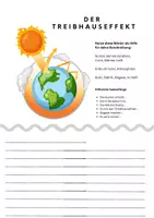 Vorschau - Arbeitsblätter - Den Treibhauseffekt erklären - Deckblatt