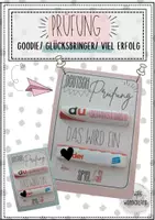 Vorschau - Mal- und Bastelvorlagen - Prüfung: Glücksbringer, Goodie, Viel Erfolg - Deckblatt