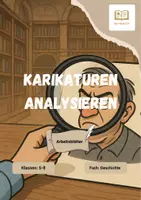 Vorschau - Arbeitsblätter - Methodenwissen: Karikaturen analysieren - Deckblatt