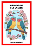 anteprima - Presentazioni / Lavagne - Gli uccelli - Unità didattica - Pagina di copertina