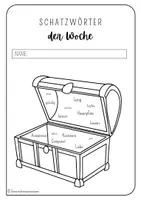 Vorschau - Arbeitsblätter - Schatzwörter der Woche_Aufgaben zu den Lernwörtern - Seite 2