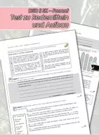 Vorschau - Arbeitsblätter - DSD II - SK - Test zu Format und Redemitteln "Sozialisation mit digitalen Medien" - Deckblatt