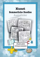 Vorschau - Mal- und Bastelvorlagen - Sommer Doodles zum Ausmalen - Deckblatt