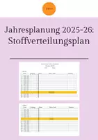 Vorschau - Anderer Materialtyp - Jahresplanung: Stoffverteilungsplan 25-26 - Deckblatt