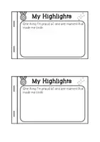 Vorschau - Arbeitsblätter - Mini Reflection Book Englischunterricht End of Year Grundschule Sek I - Seite 3