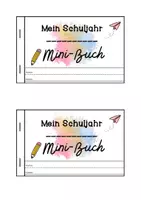 Vorschau - Arbeitsblätter - Schuljahresrückblick Mini Reflexionsbuch Grundschule Sek I - Seite 2
