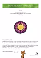 Vorschau - Mal- und Bastelvorlagen - Ausmalvorlagen Fensterdeko Leuchtende Fensterblumen 🌸 - Seite 1