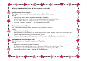 Vorschau - Arbeitsblätter - „LIEBE“ - Konversationskarten und Anwendungsvorschläge - Seite 2