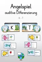 Vorschau - Spiele - auditive Differenzierung K - T (Angelspiel) - Deckblatt